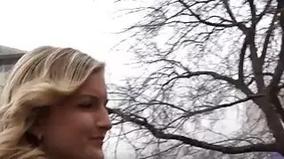 Picked up in public blonde fucks pov