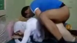 Amateur Arabian wife and her husband fuck hard doggy style